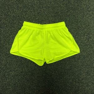 Neon Yellow Athletic Shorts